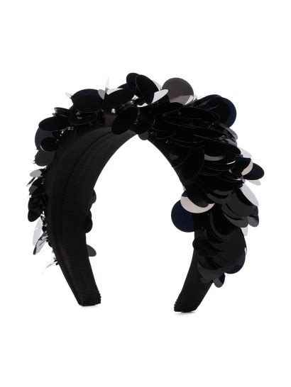 prada sequin headband|Black/white Sequin headband .